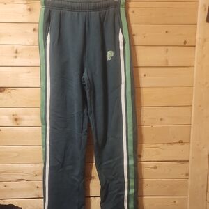 PINK Victoria's Secret Dark Green Joggers Size Small Cotton